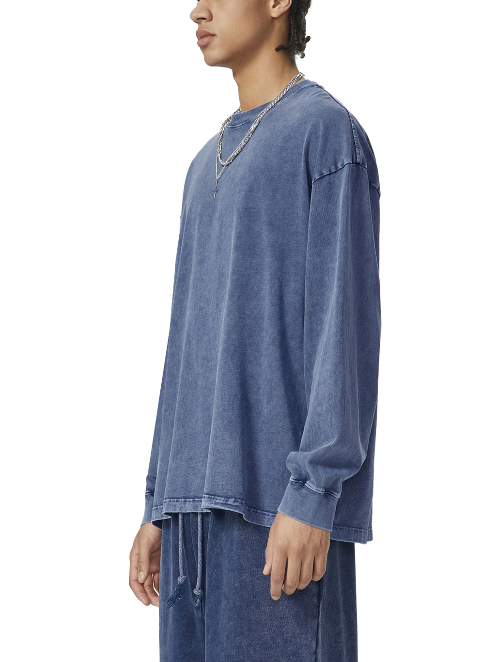 Snow Washed Oversized Long Sleeve T-Shirt – Vintage Streetwear | Tapstitch-4
